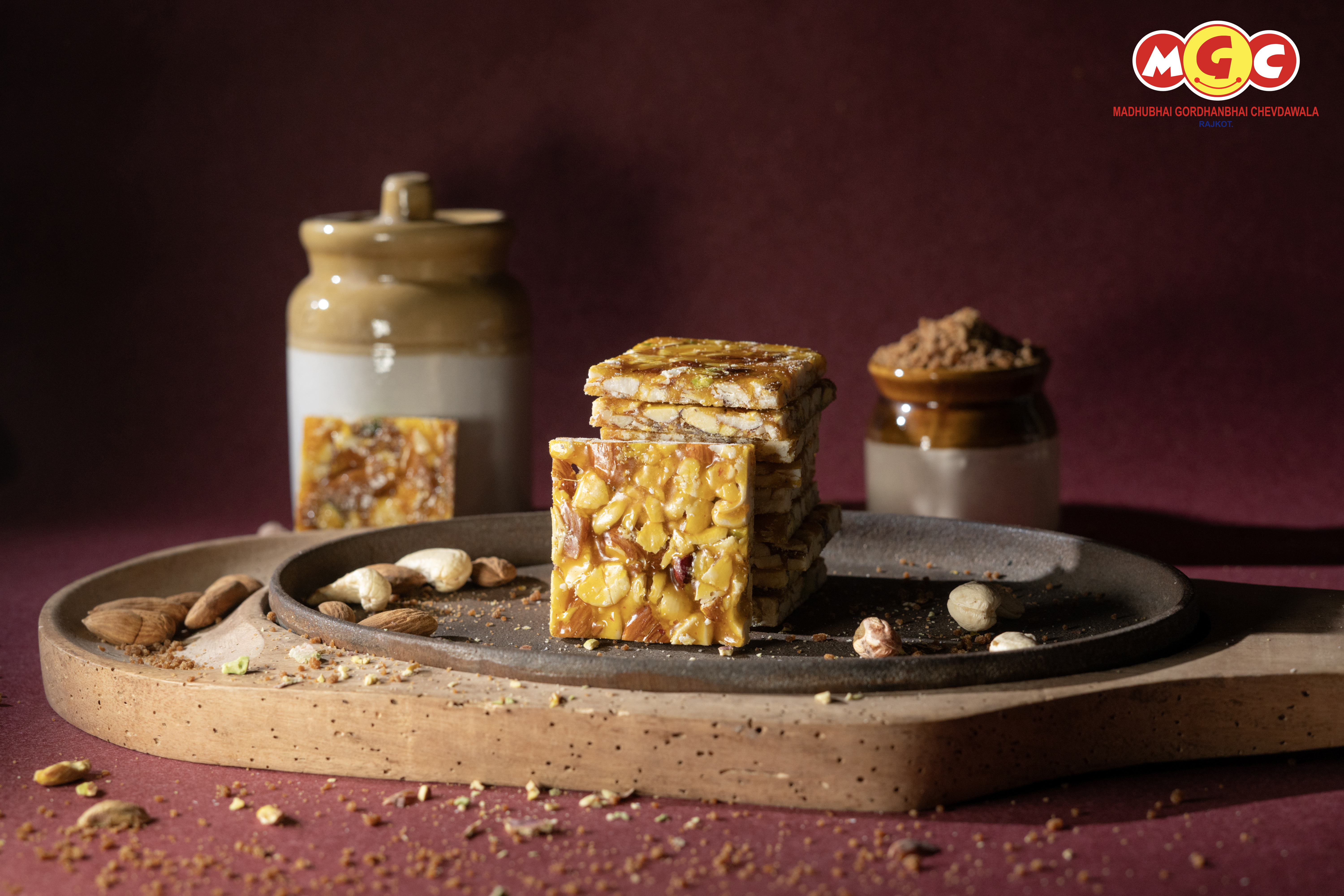 kesar dryfruit chikki