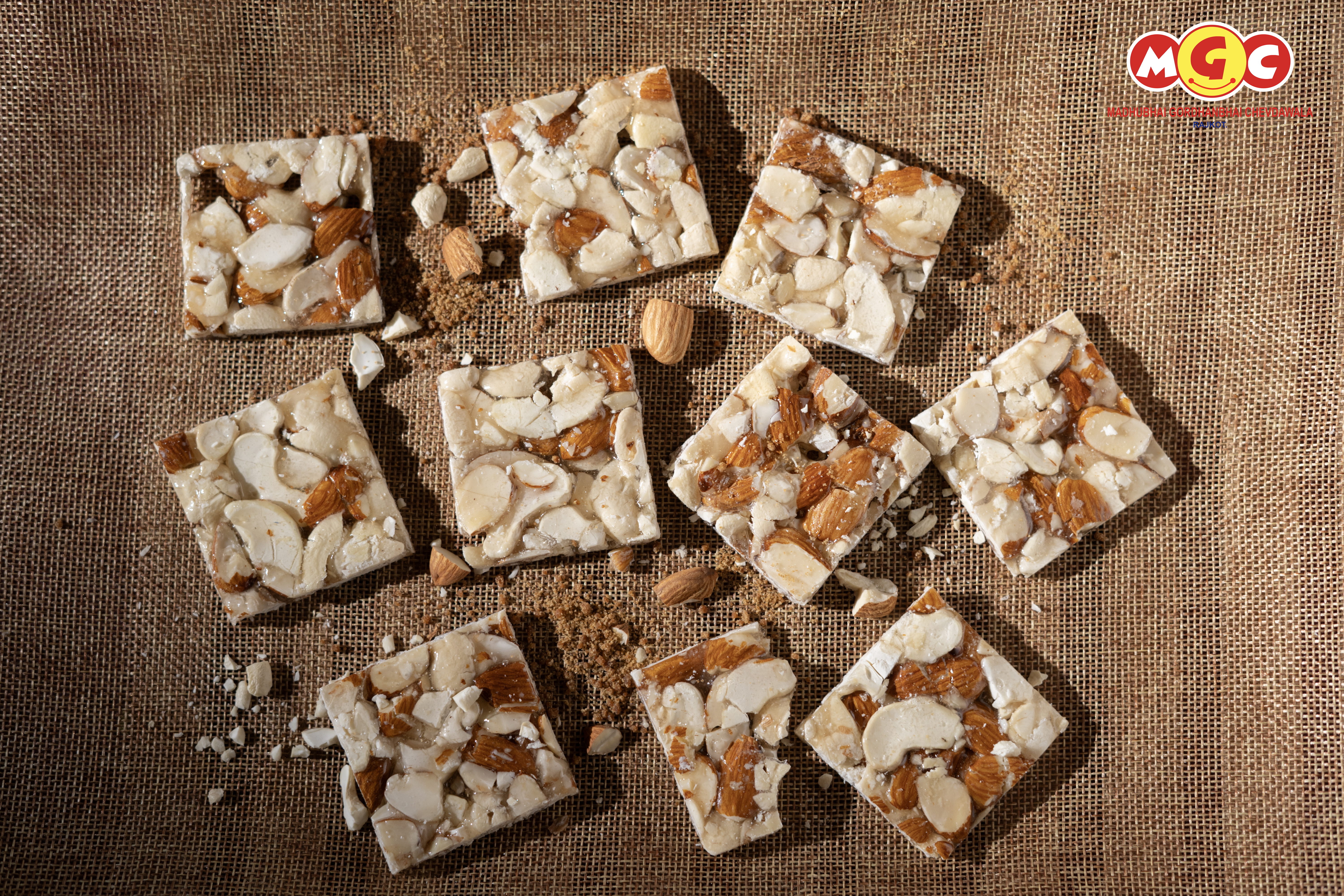 almond cashew-nut chikki